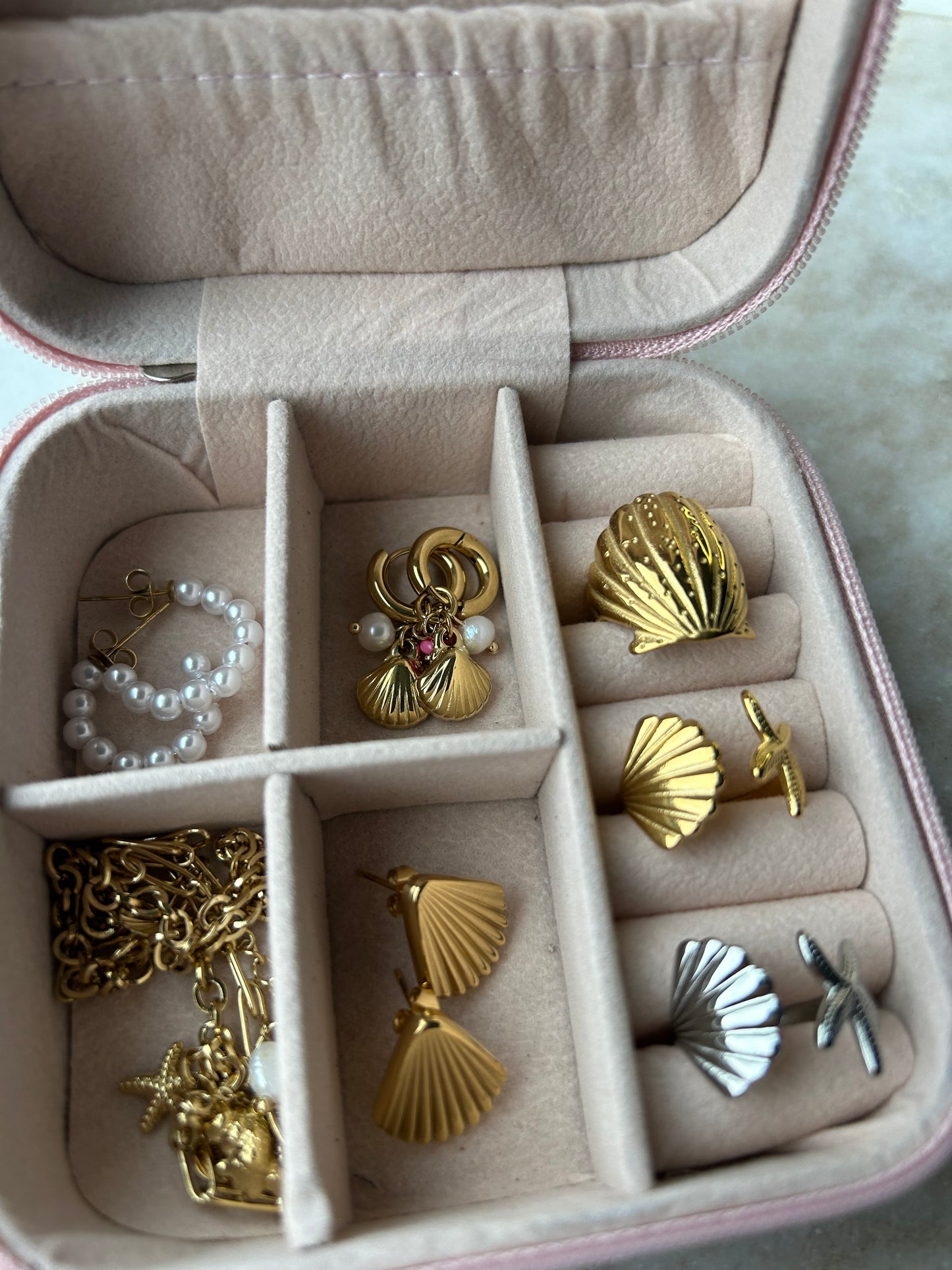 Schelpen Ring Zilver