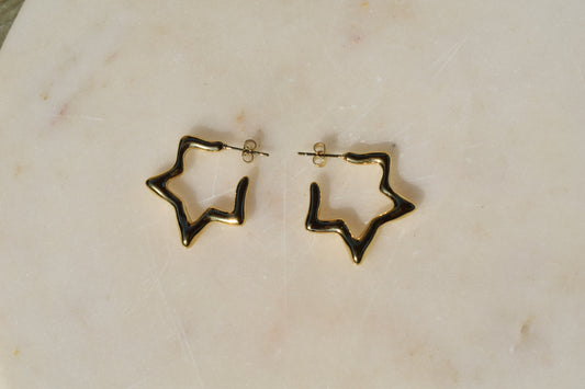 Almería Star Earrings Gold