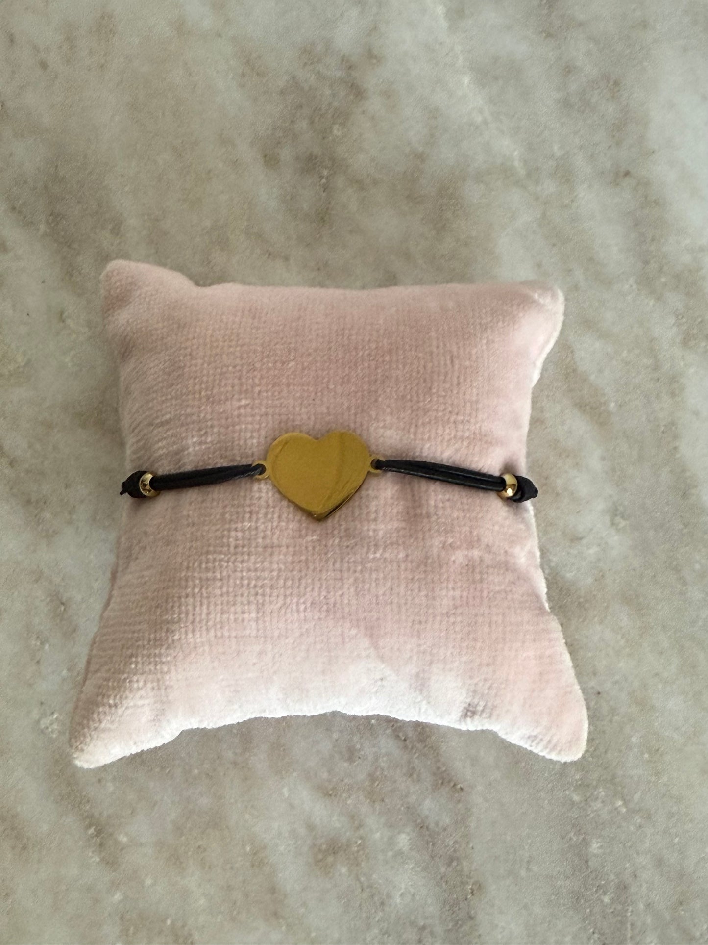 Hartje Armband Black