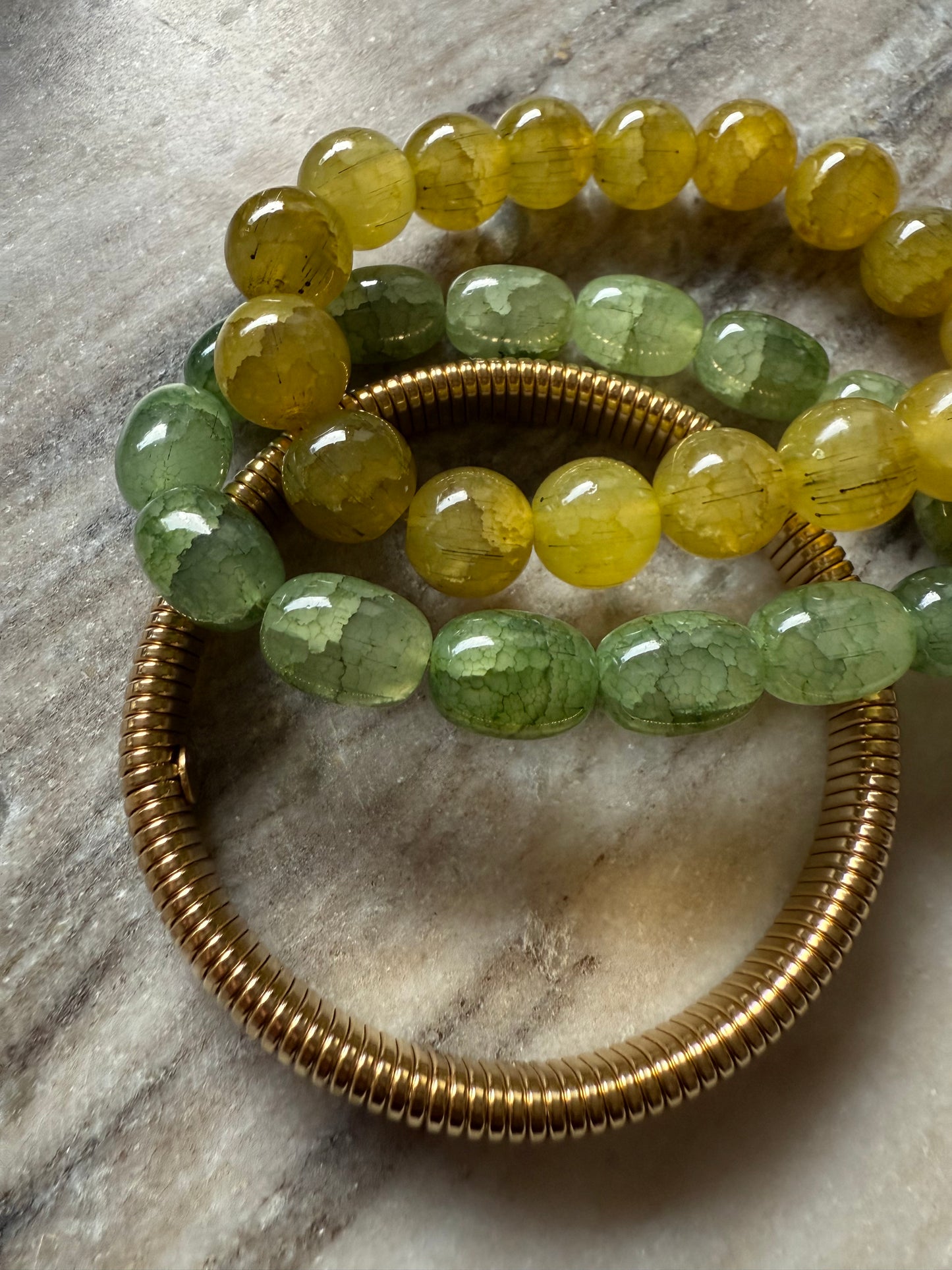 Groene Kralen armband
