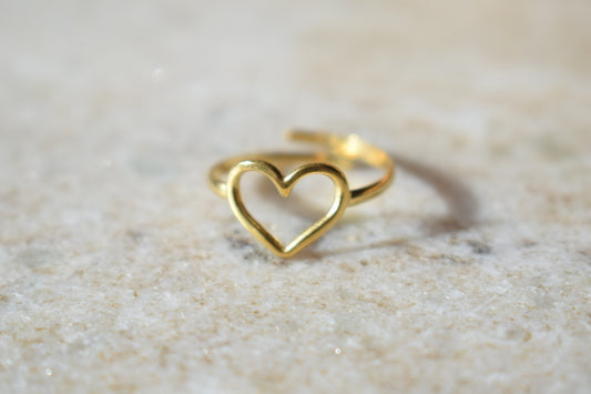 Vigo Open Heart Ring Gold