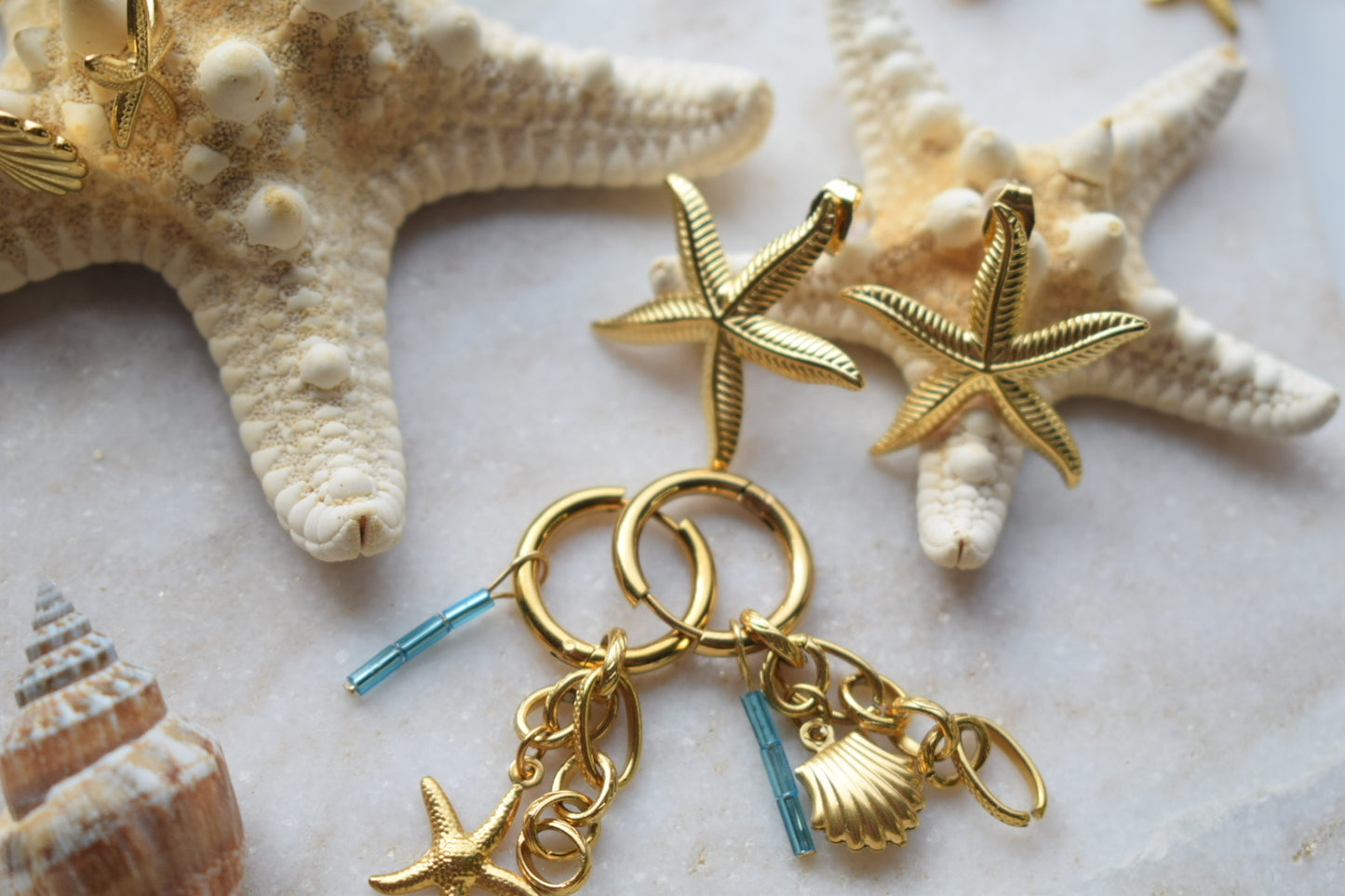 Starfish Oorbellen Goud
