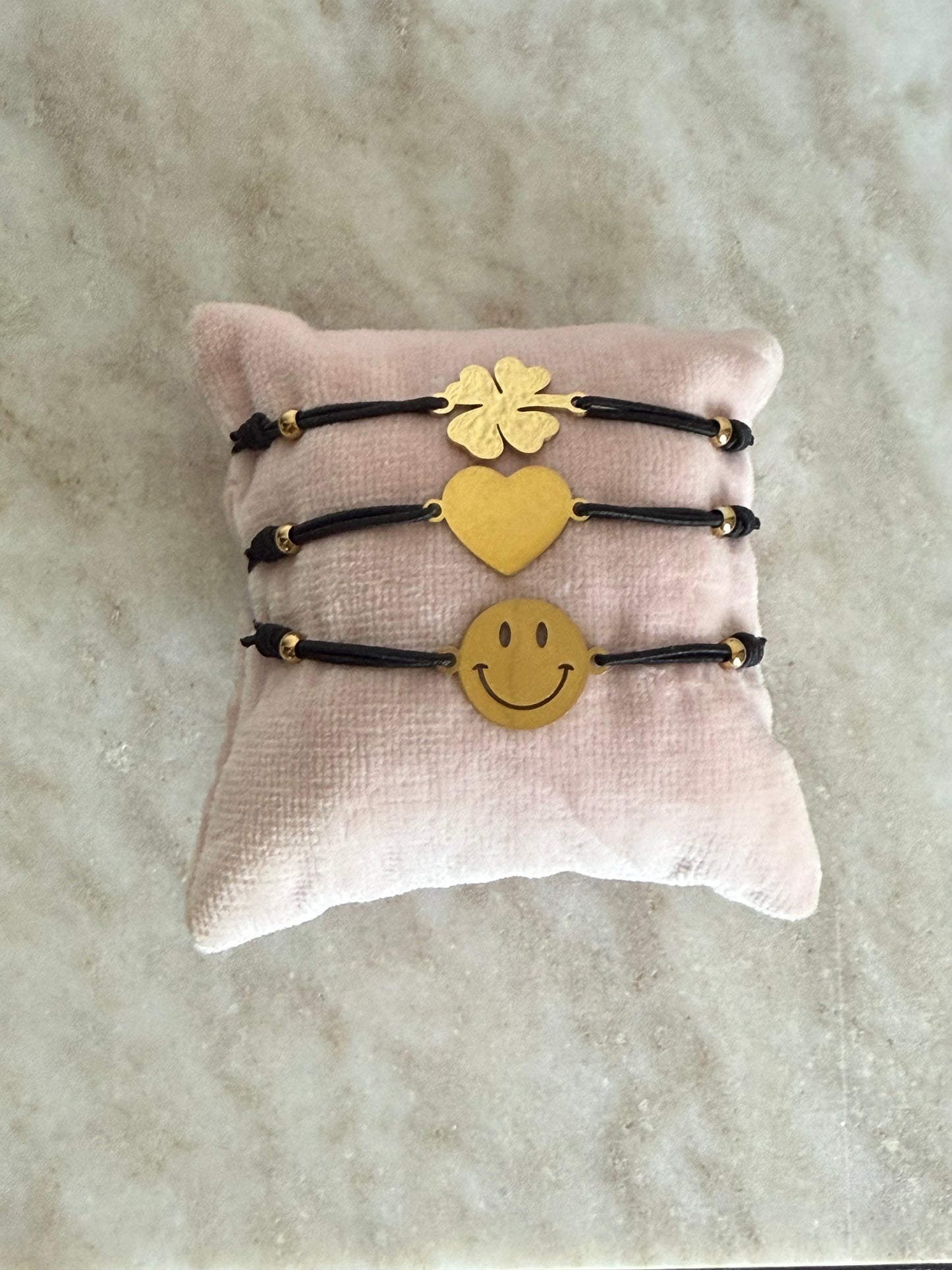 Clover Armbandje Black