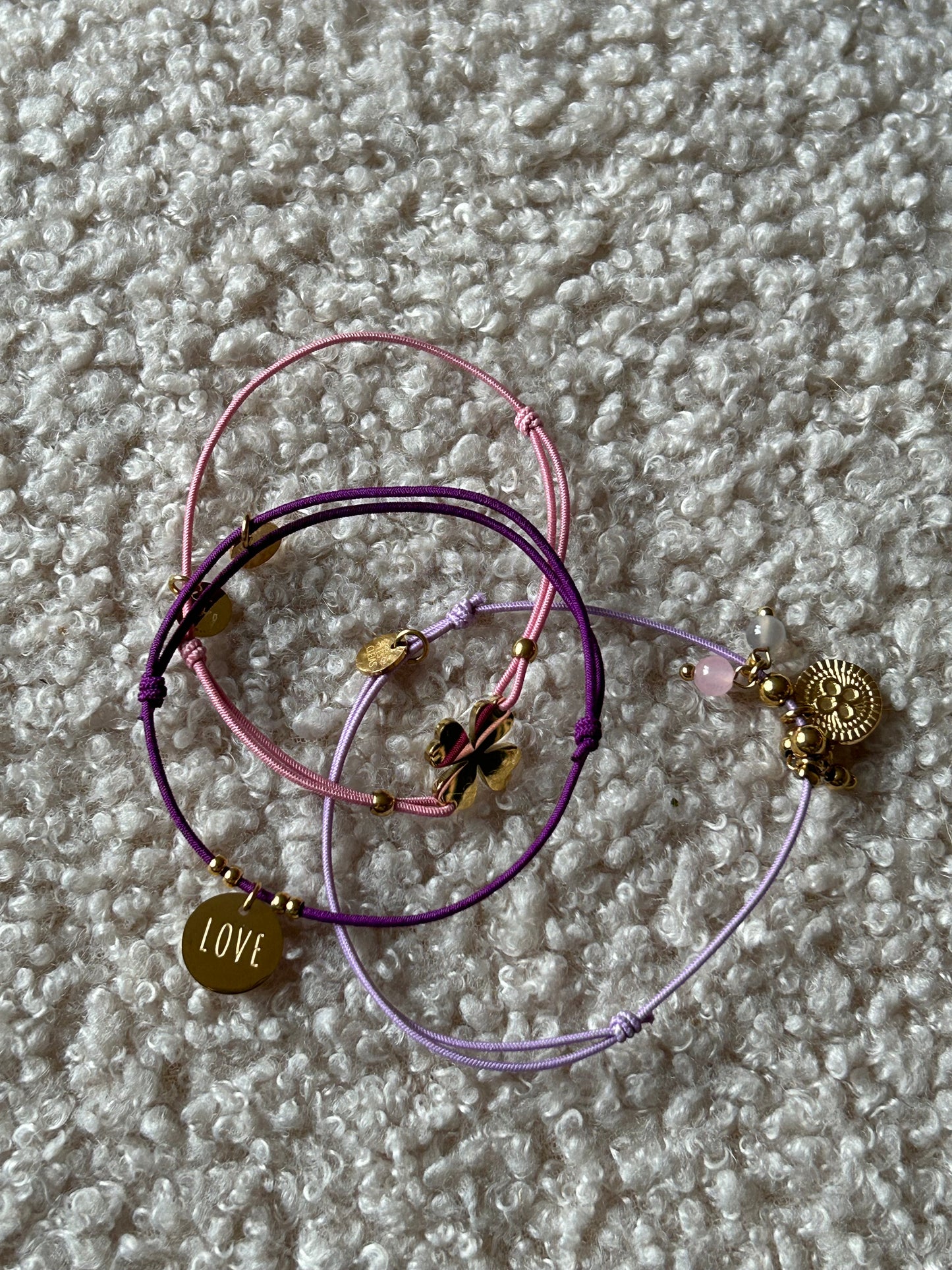 Chéri Armbandje Happy Rood