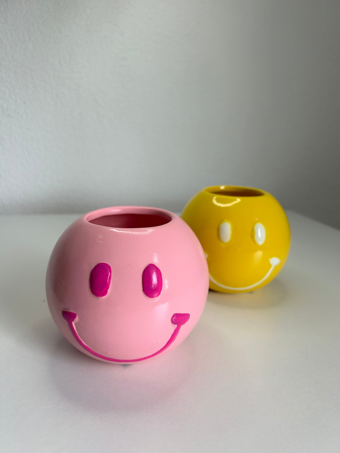 Pink Smiley Potje