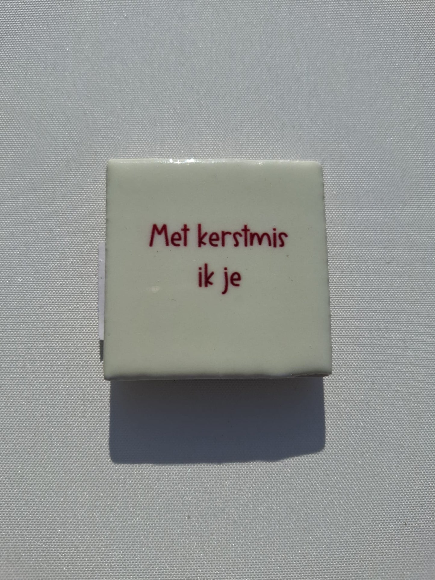 Magneetje Met kerstmis ik je