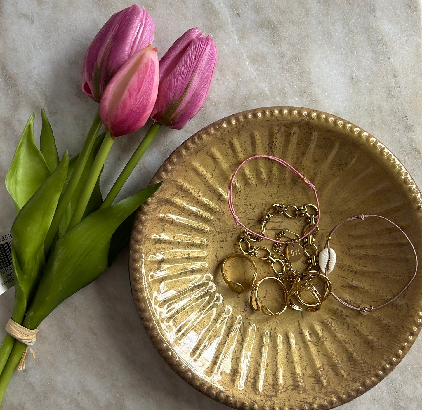 Parelmoer Schaaltje Goud