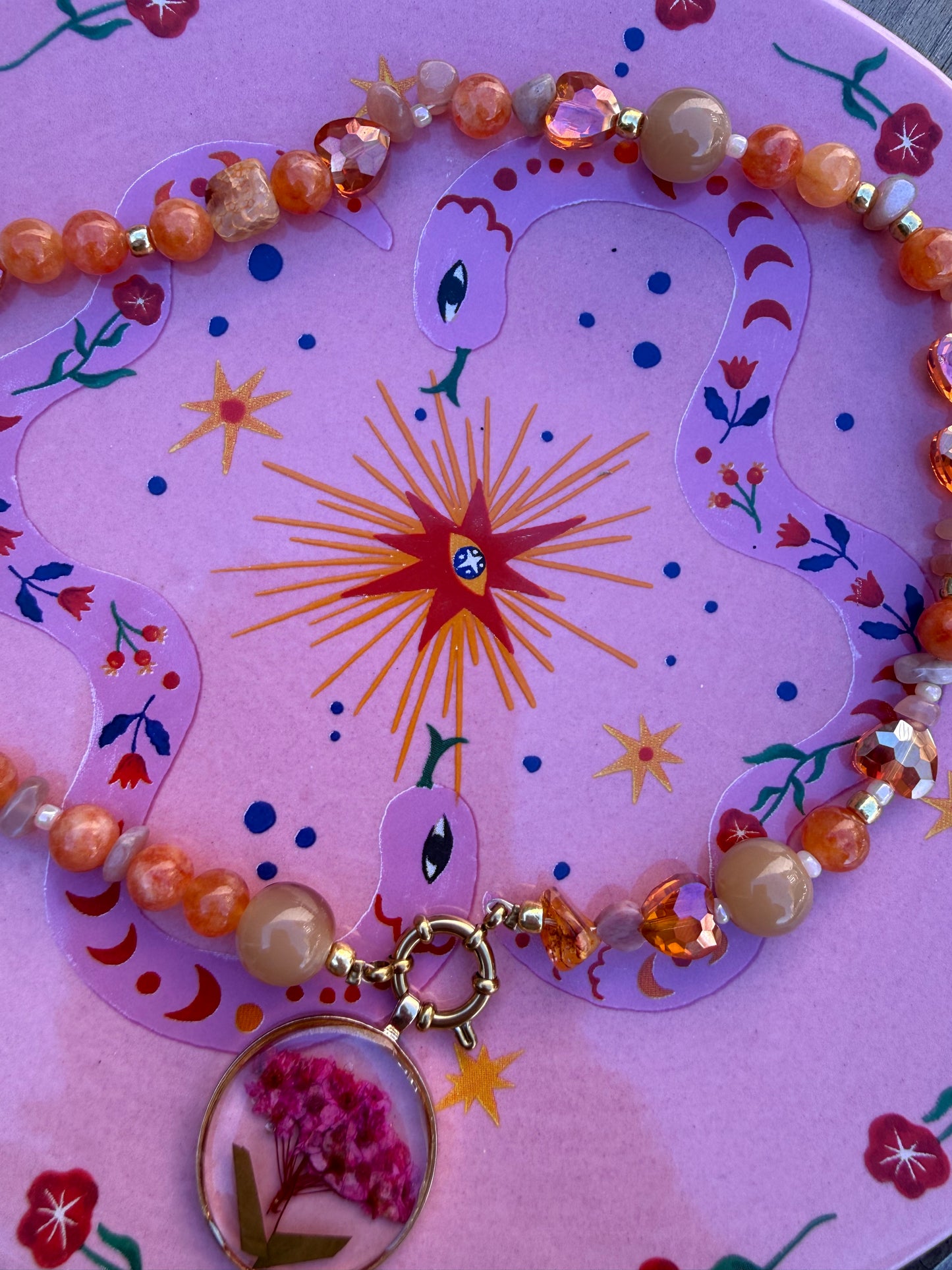 Oranje ketting