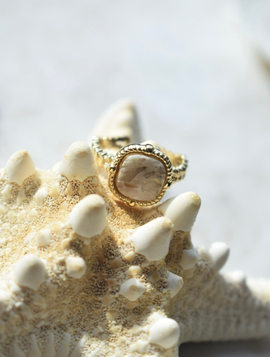 Nude Stone Ring Gold