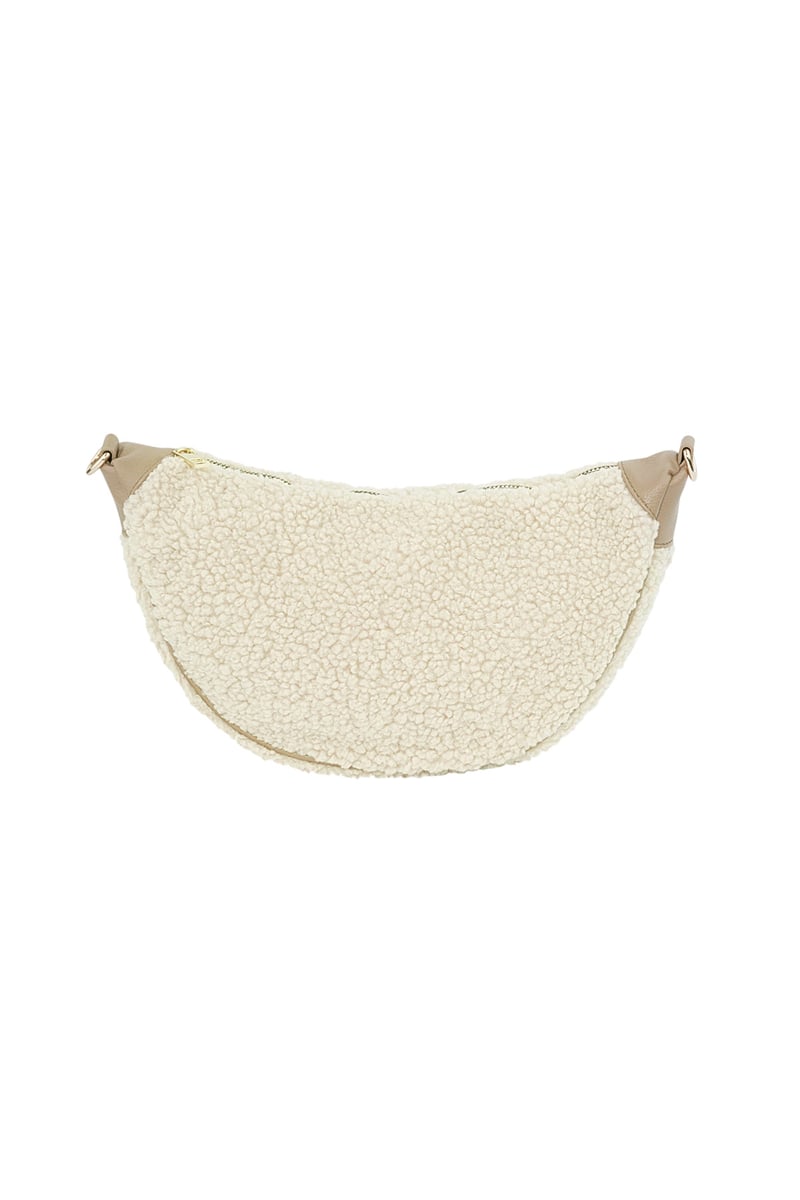 Fluffy Teddy tas - wit