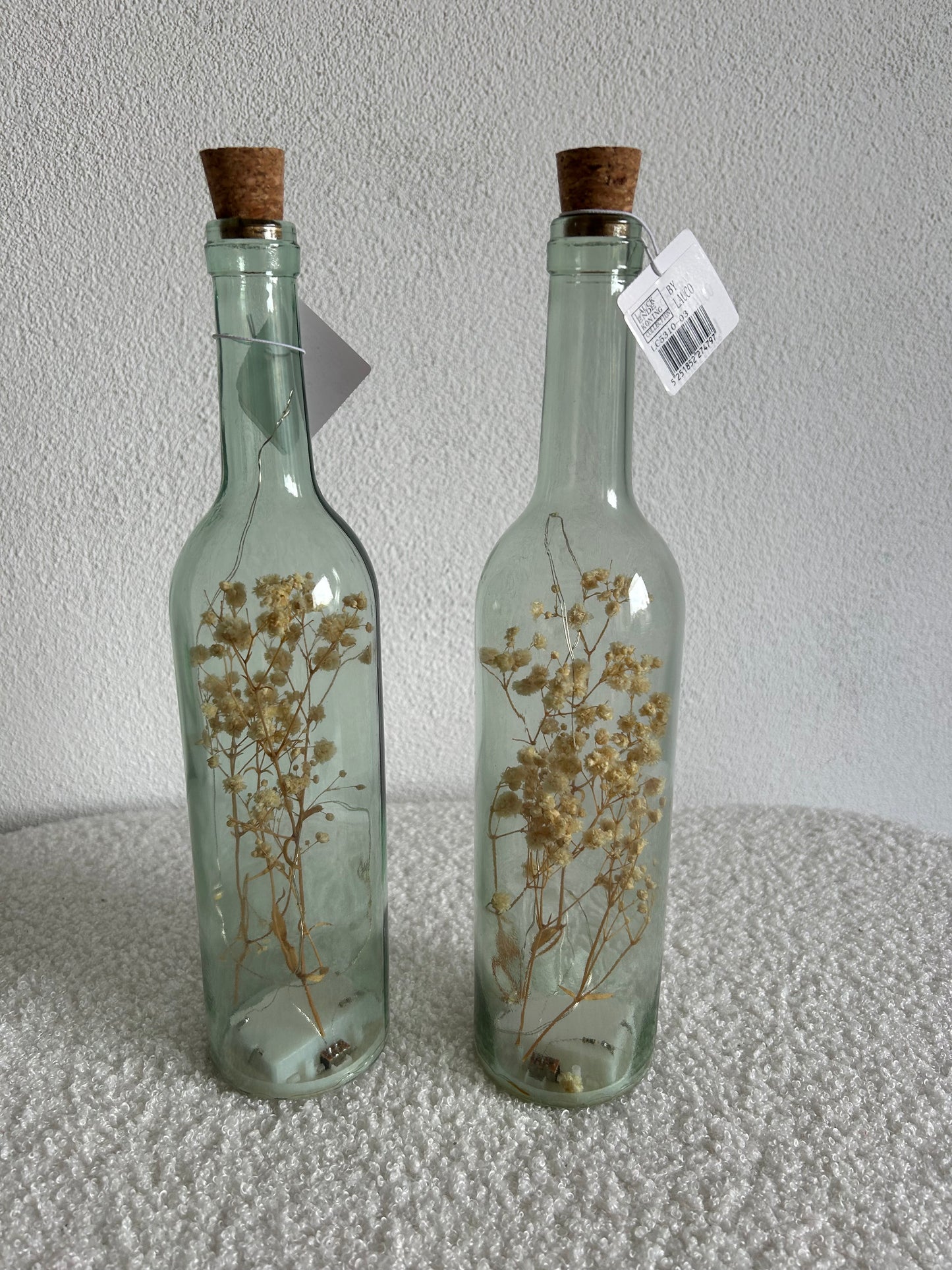 Flesje Droogbloemen Lampje
