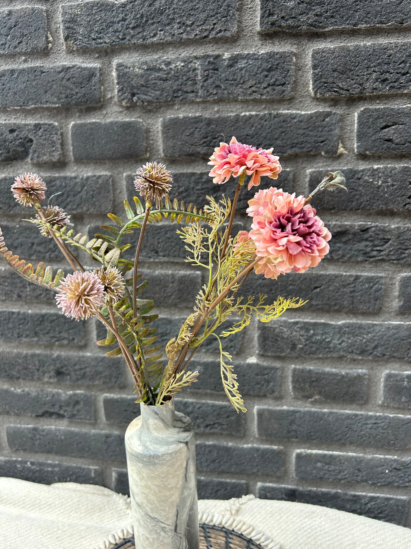 Chrysanthemum Zijden bloemen Oud roze