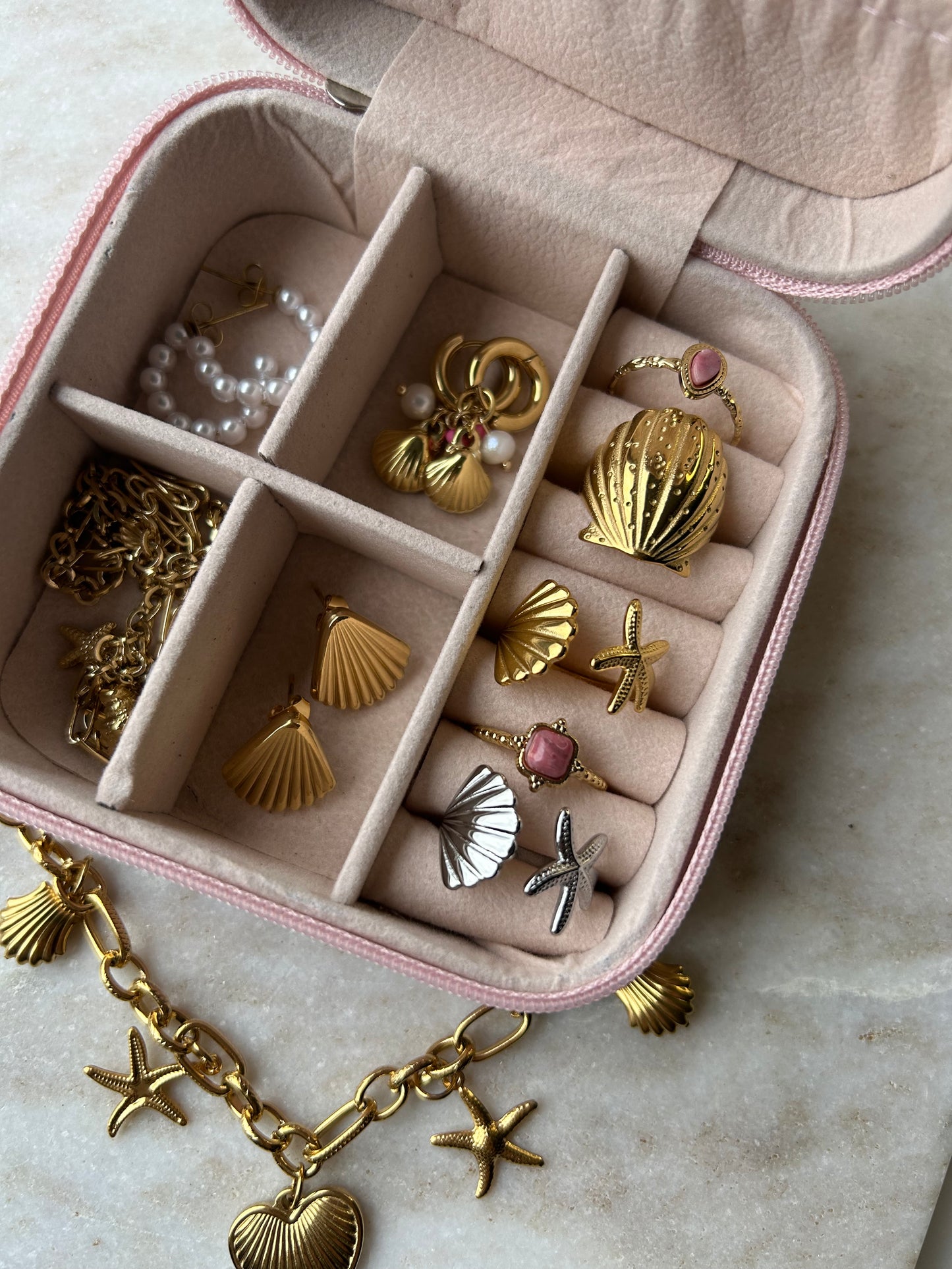 Schelpen Ring Goud