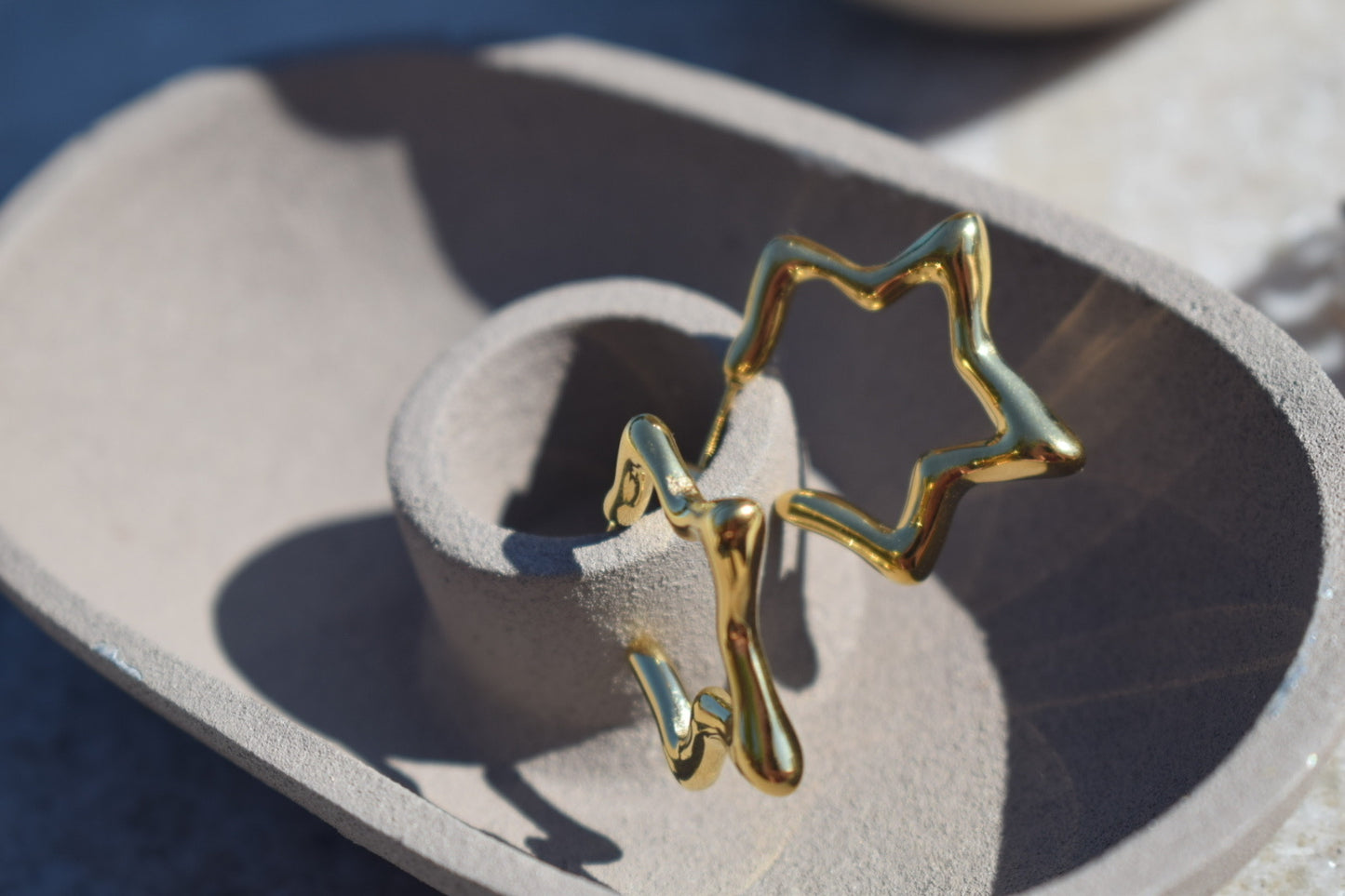 Almería Star Earrings Gold