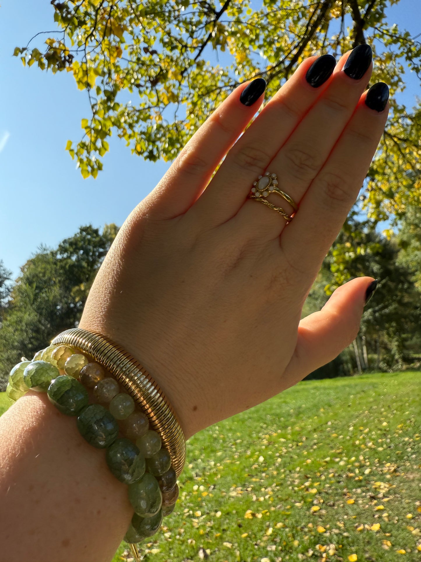 Groene Kralen armband