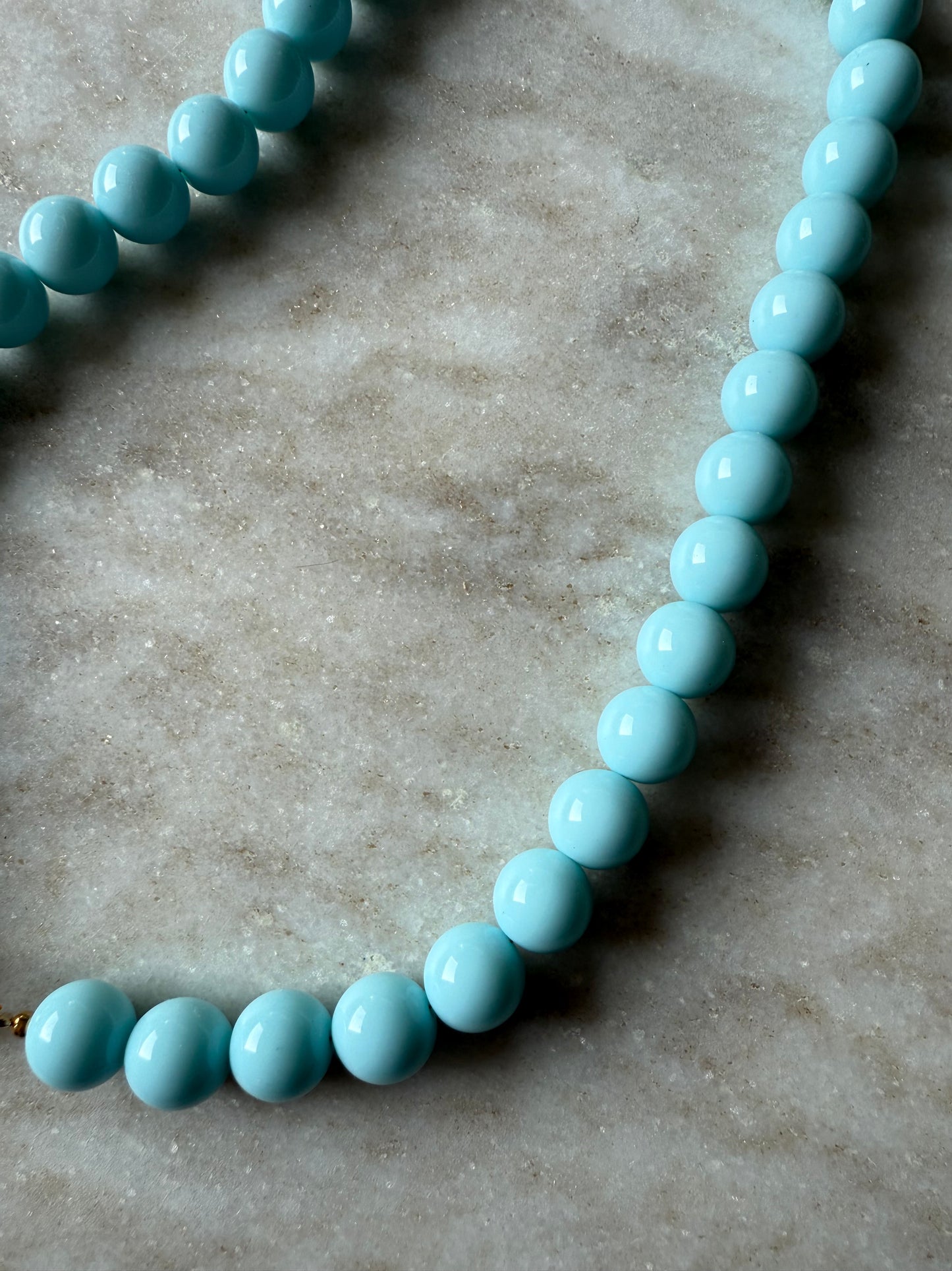 Bubble kralen ketting blue