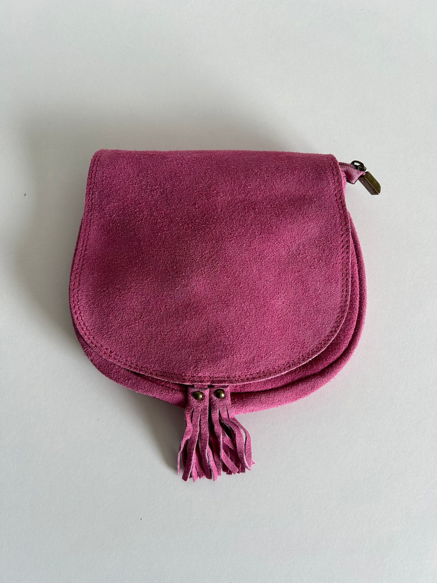 Pink Suede Tasje