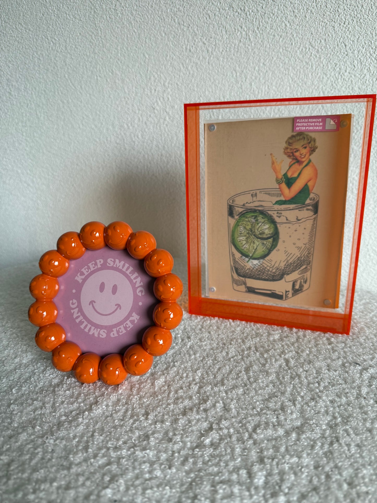 Oranje Smiley Keep Smiling
