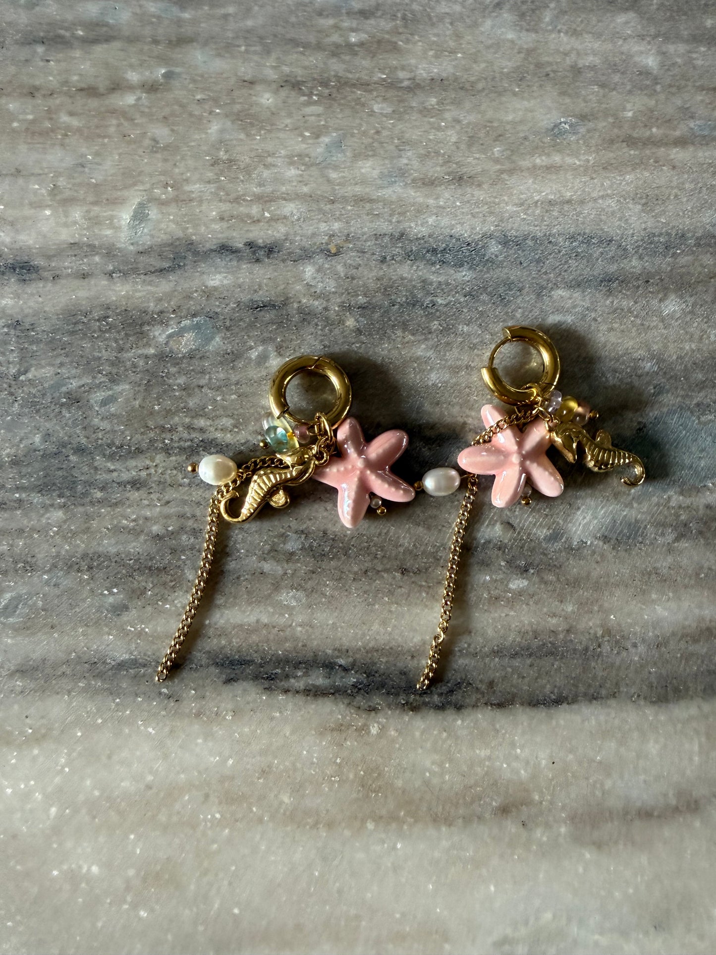 Oorbellen Zee Roze