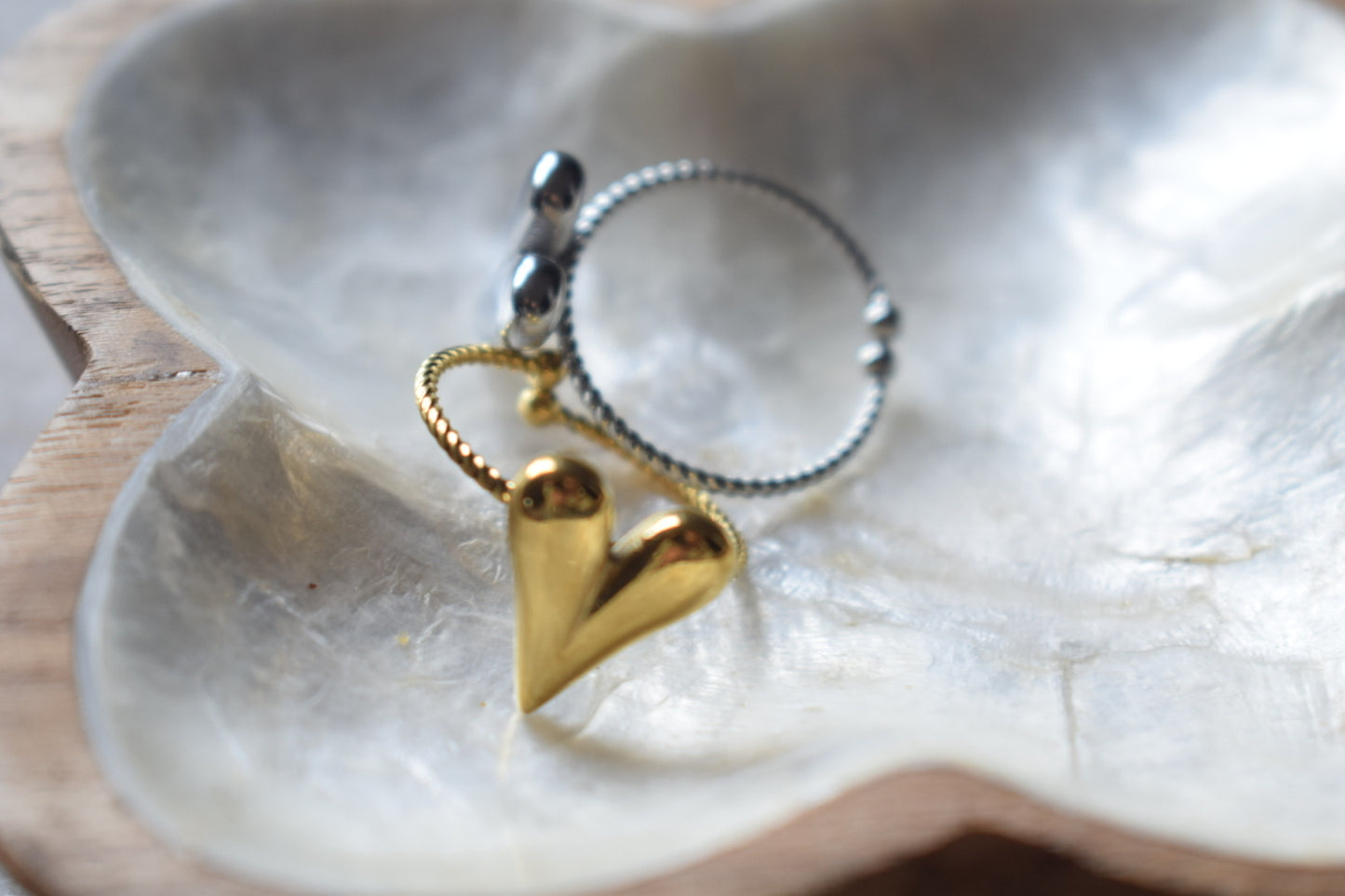 Ibiza Heart Ring Silver