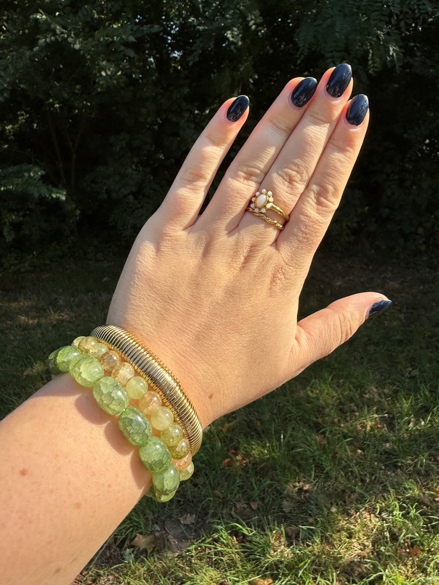 Groene Kralen armband