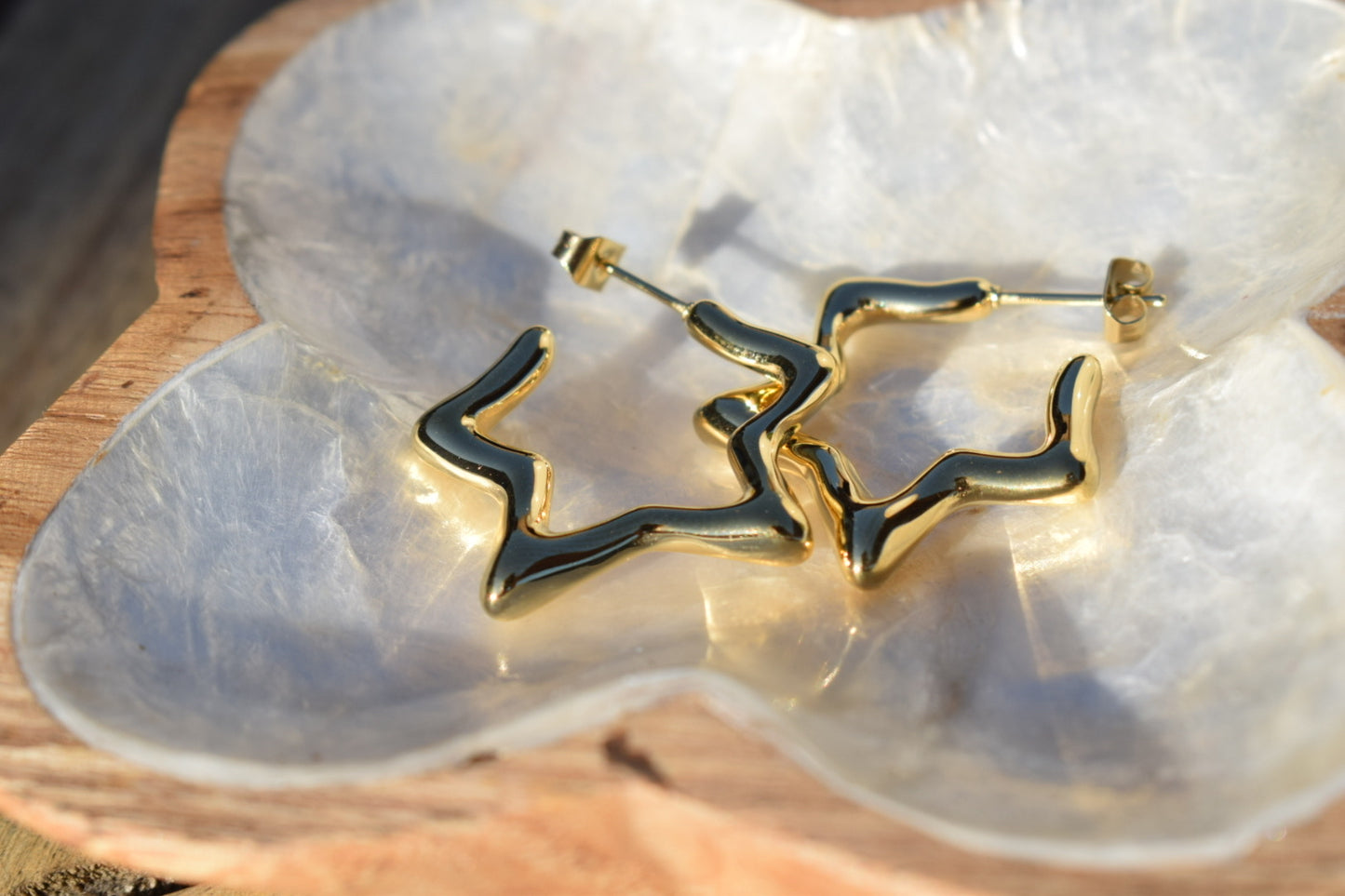 Almería Star Earrings Gold