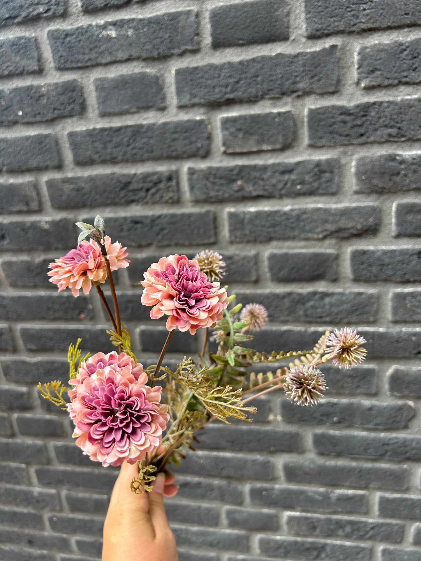 Chrysanthemum Zijden bloemen Oud roze