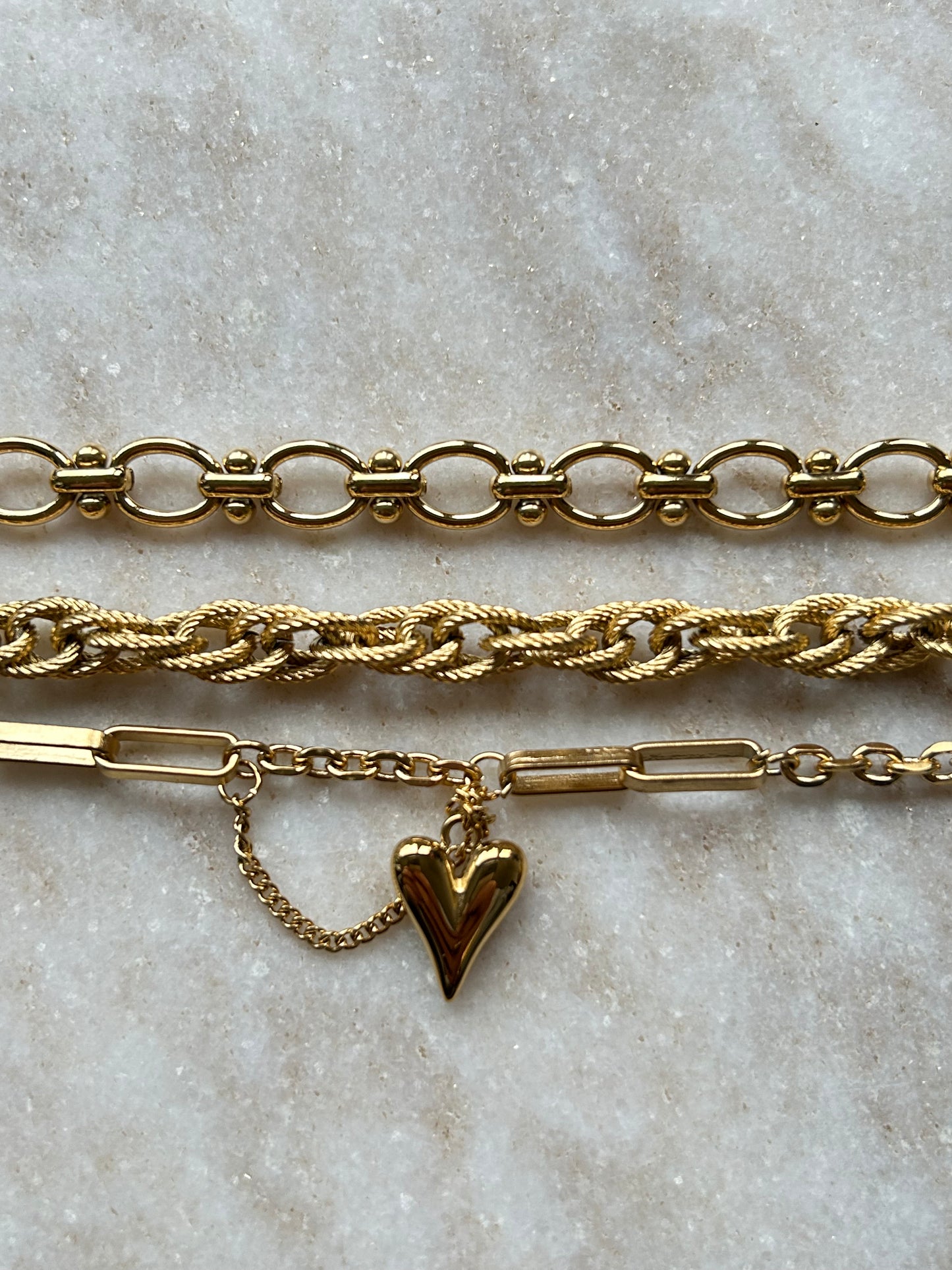 Siena Heart Bracelet Gold