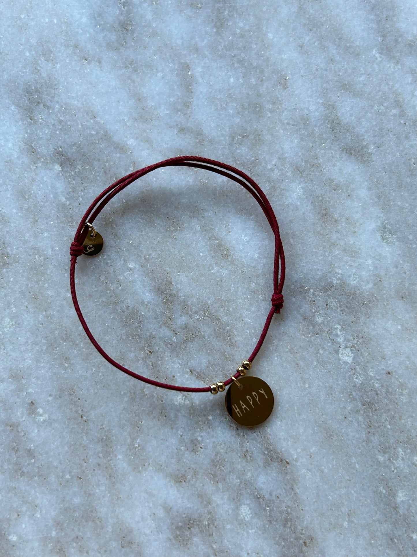 Chéri Armbandje Happy Rood