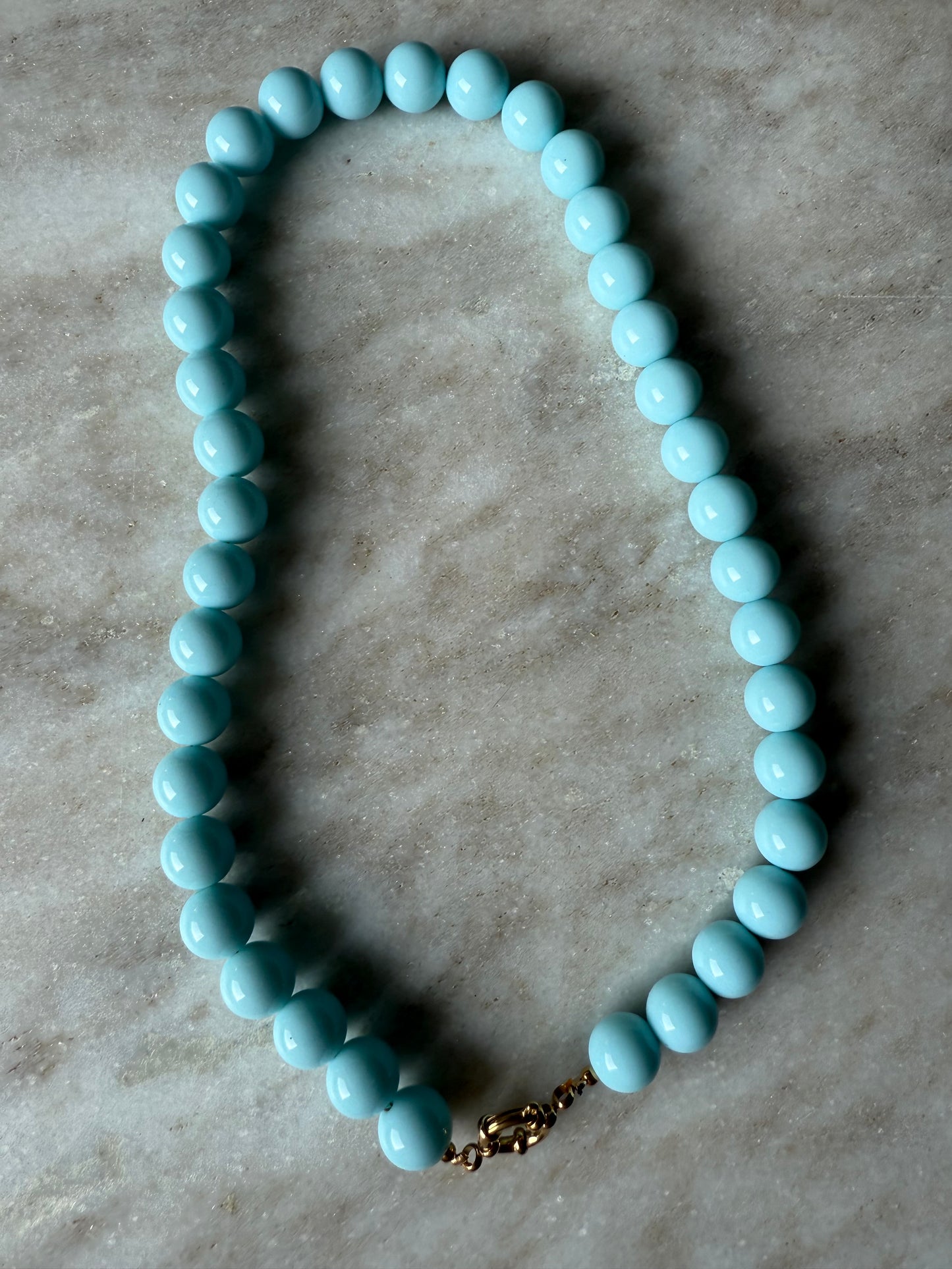 Bubble kralen ketting blue