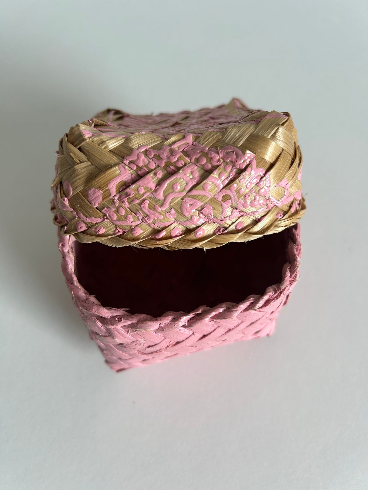 Roze Oosters Mandje met deksel