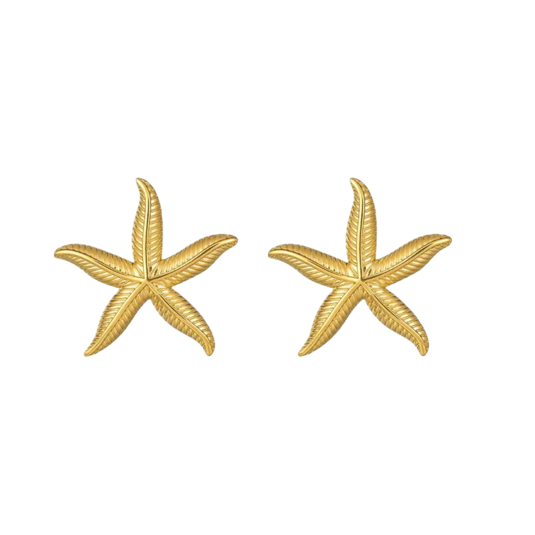 Starfish Oorbellen Goud