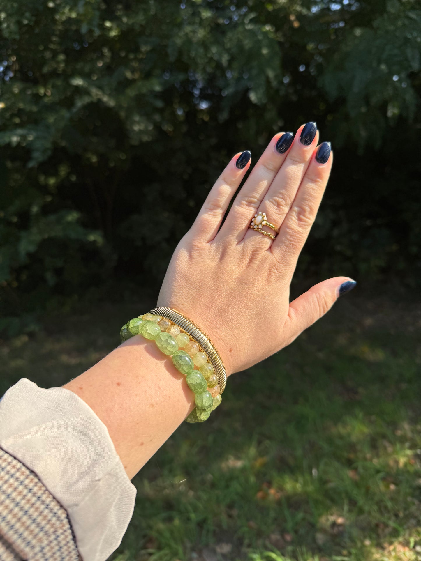 Groene Kralen armband
