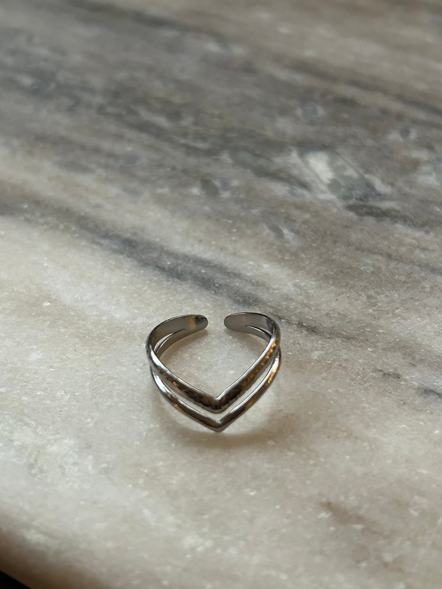 Burgos Dubbele Ring Zilver