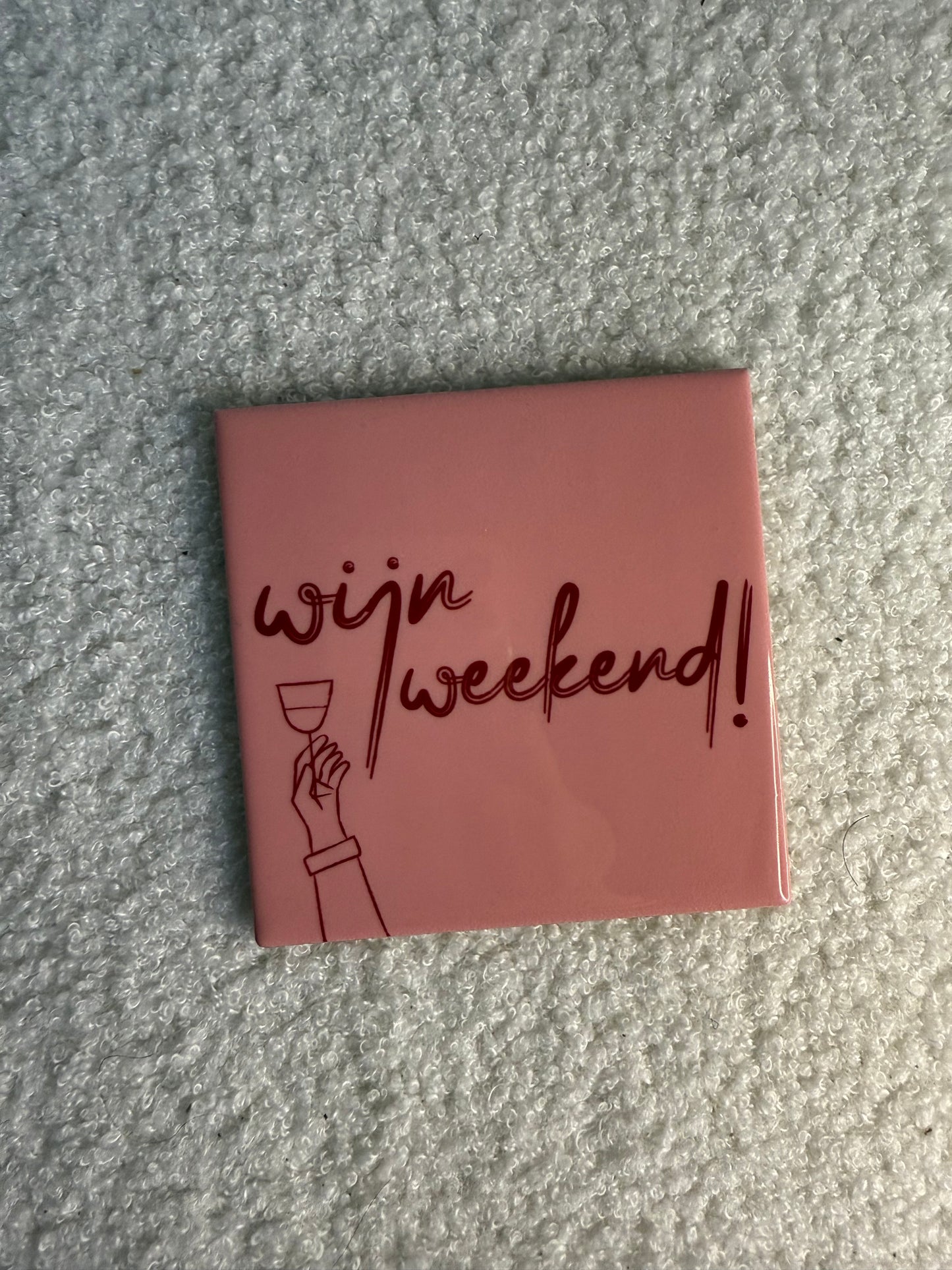 Wijn Weekend tegeltje