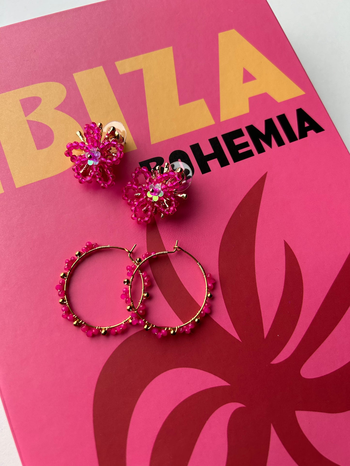 Fuchsia Flower Oorbellen