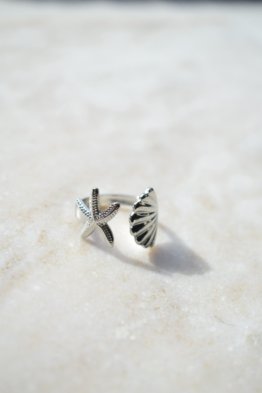 Schelpen Ring Zilver