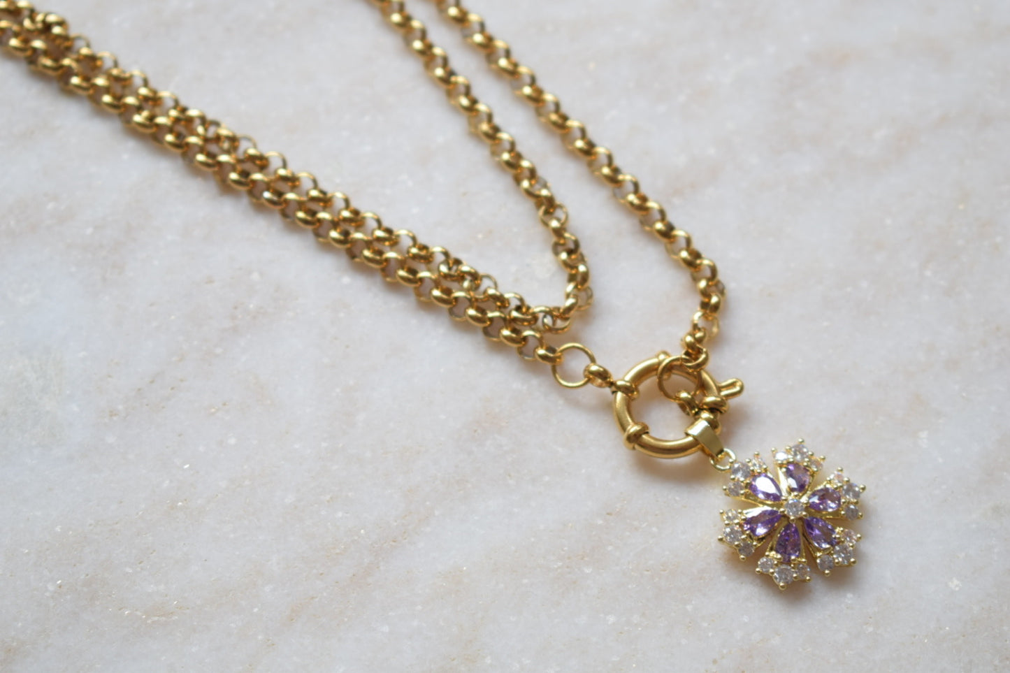 Snowflake Dubbele Ketting 🪩❄️