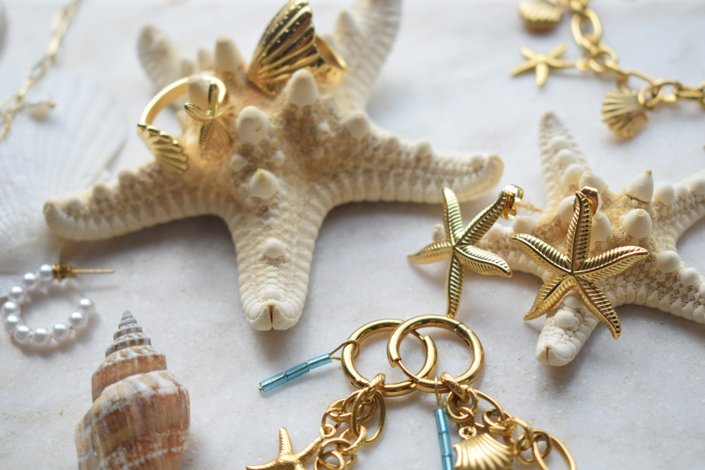 Starfish Oorbellen Goud