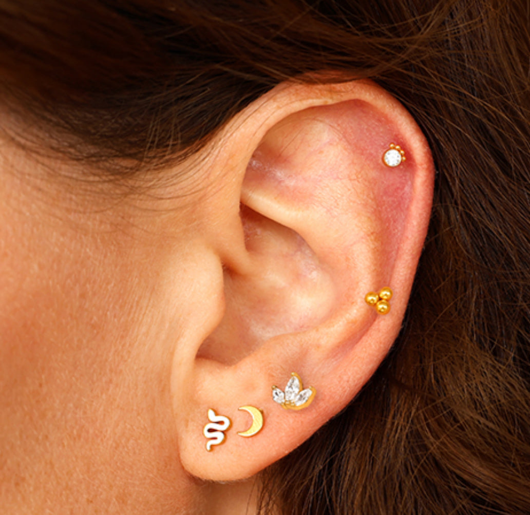 Slang piercing / knopje