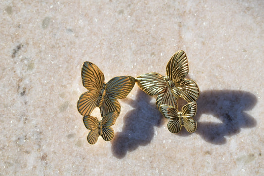 Maspalomas Butterfly Earrings Gold