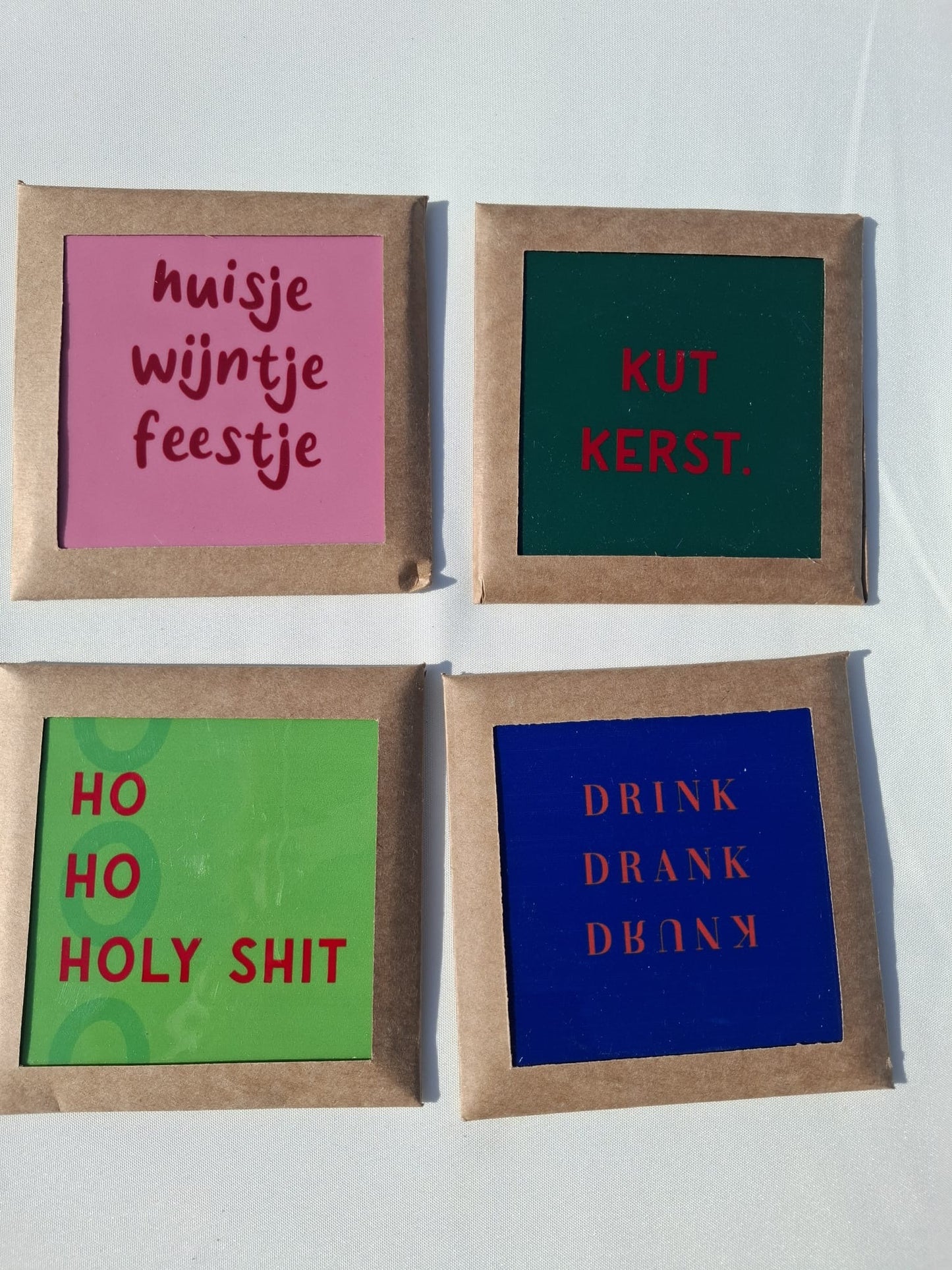 Tegeltje Huisje Wijntje Feestje