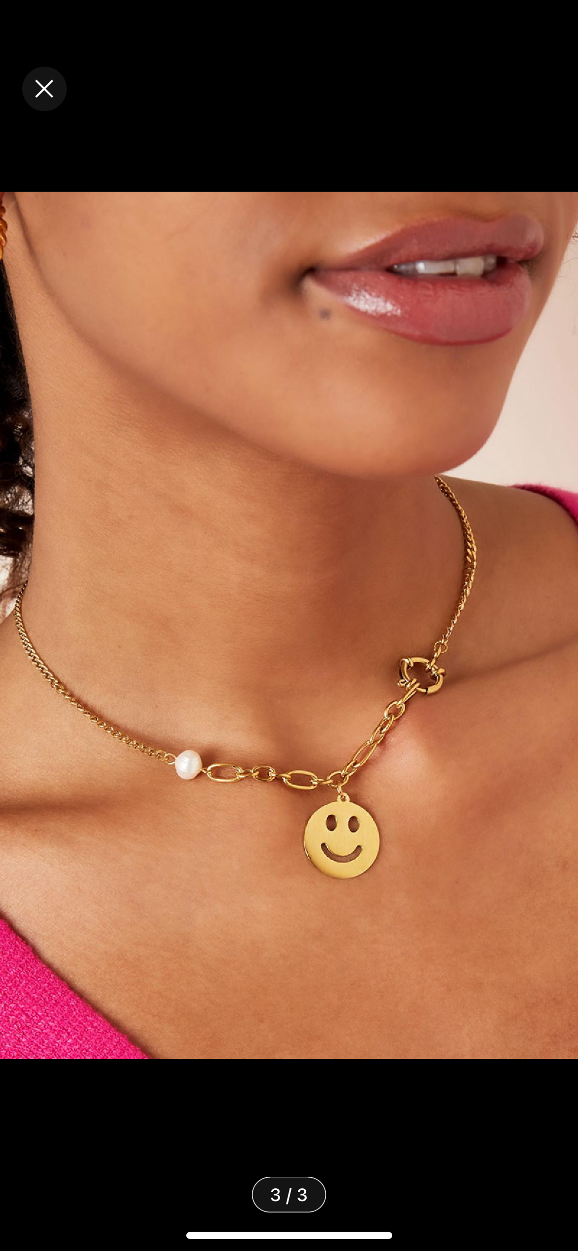 Smiley Ketting Kort