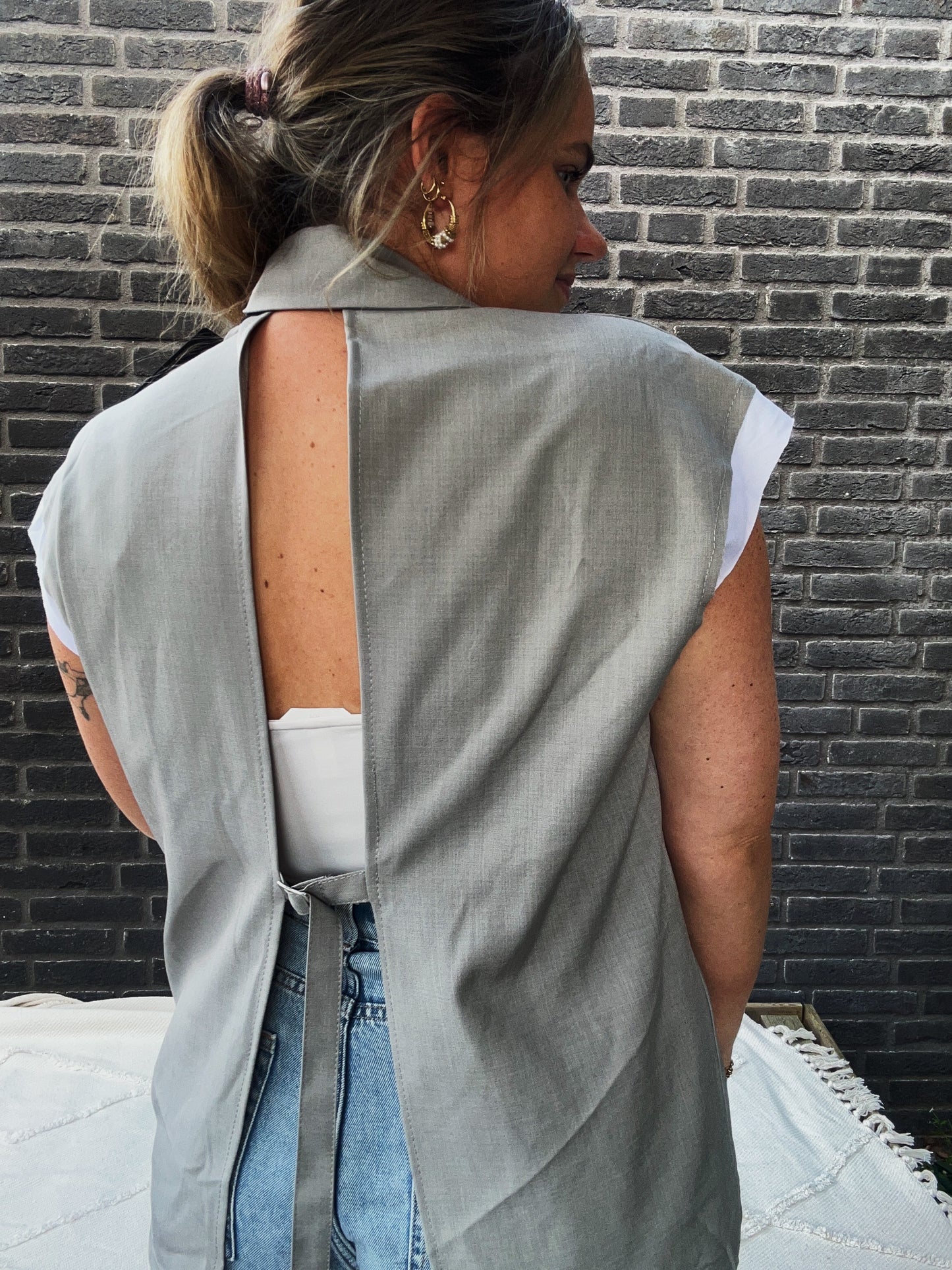 Monaco Blazer Gilet Grey