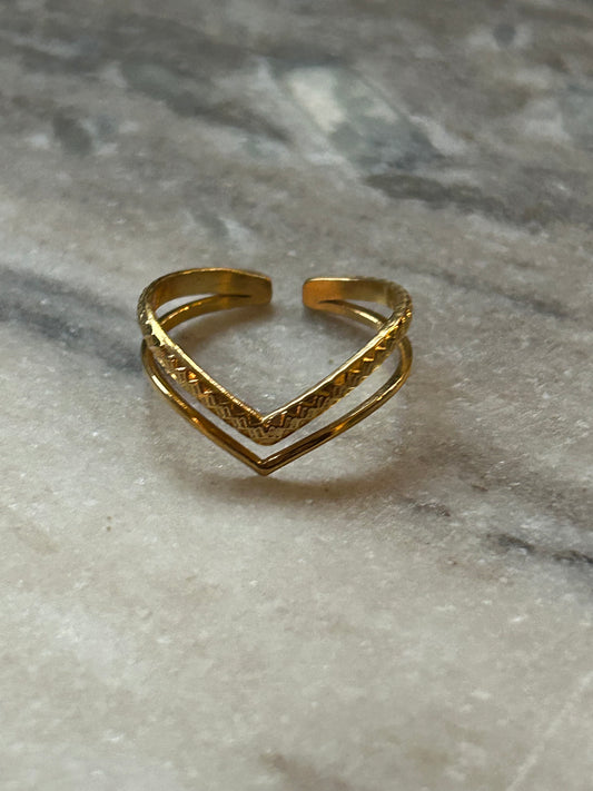 Burgos Dubbele Ring Gold
