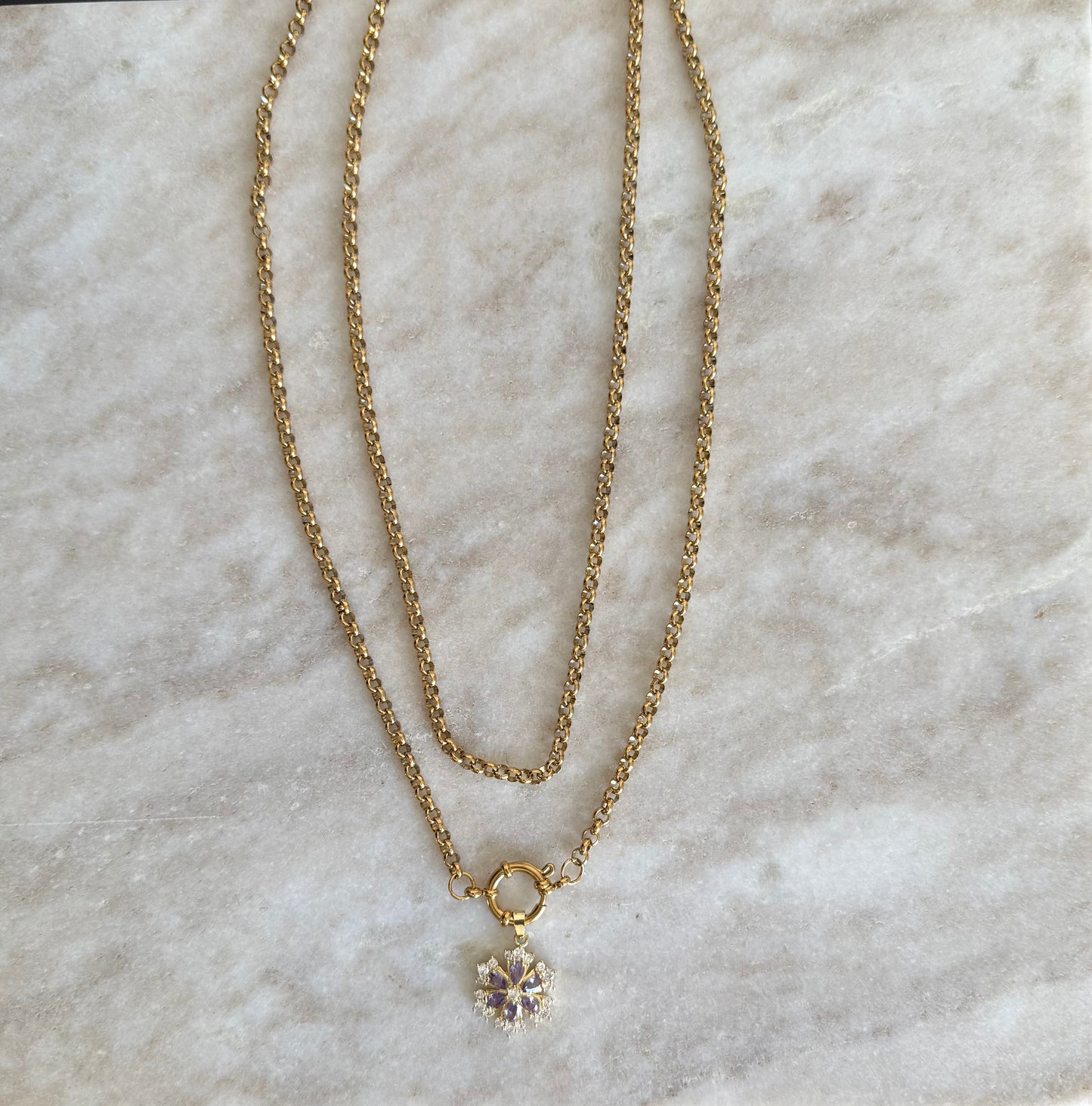 Snowflake Dubbele Ketting 🪩❄️
