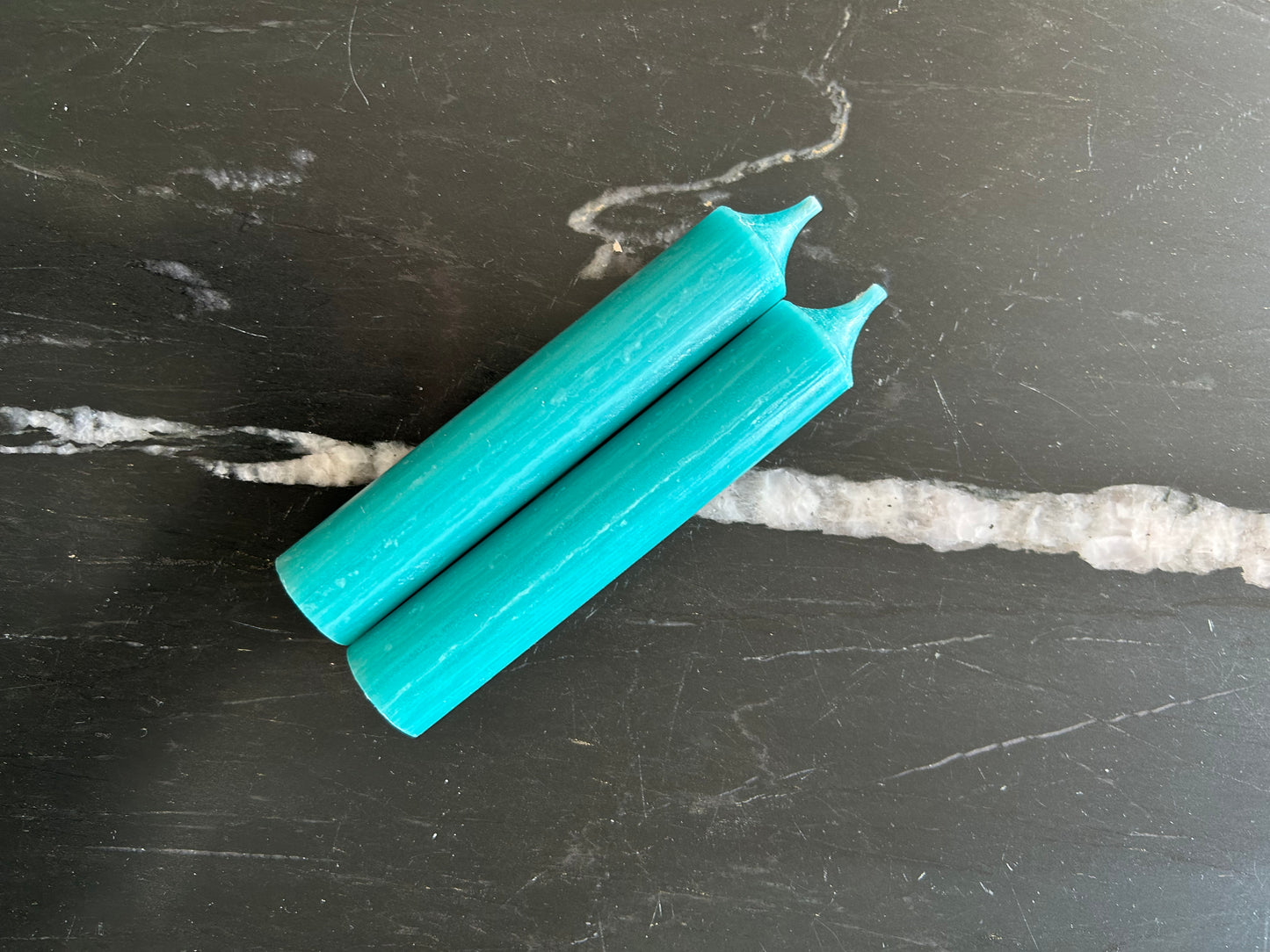 Zee blauwe kaarsen