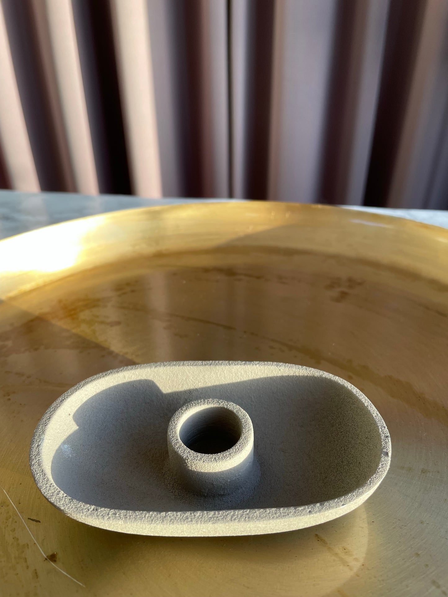 Kandelaar ovaal sand