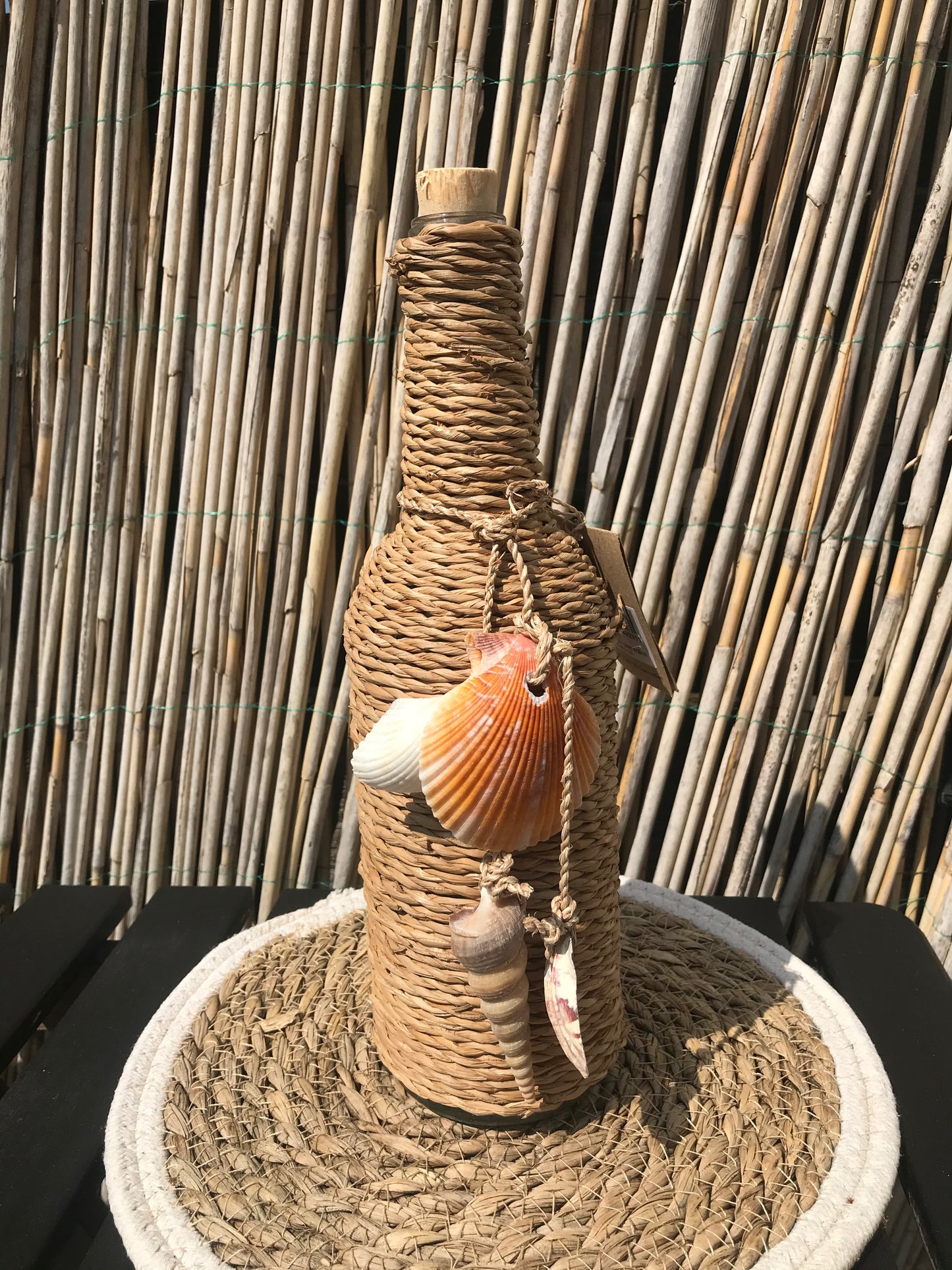 Fles touw schelpen