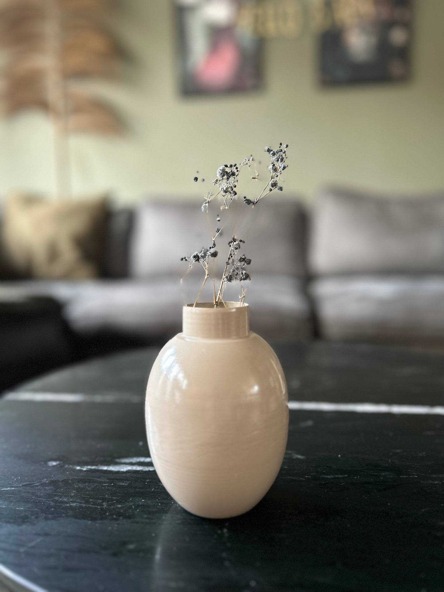Beige sand vaasje